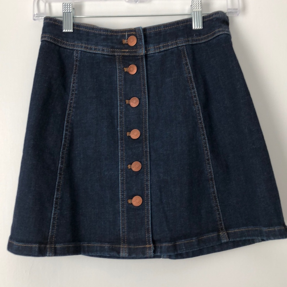Jean mini skirt